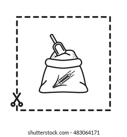 Line icon- flour