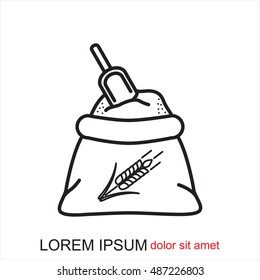 Line icon- flour