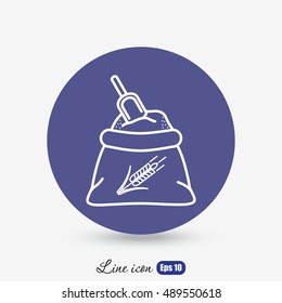 Line icon- flour