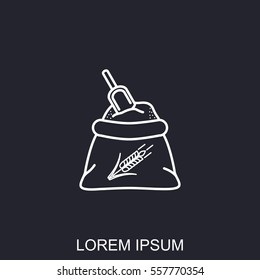 Line icon- flour