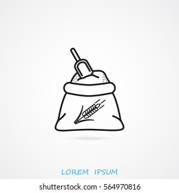 Line icon- flour