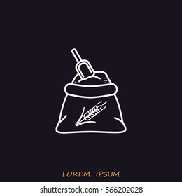 Line icon- flour