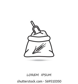 Line icon- flour