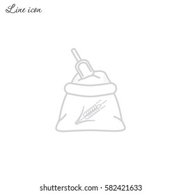 Line icon- flour