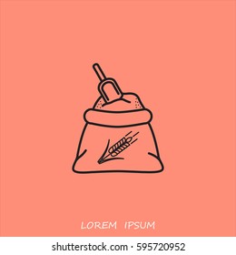 Line icon- flour