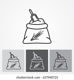 Line icon- flour