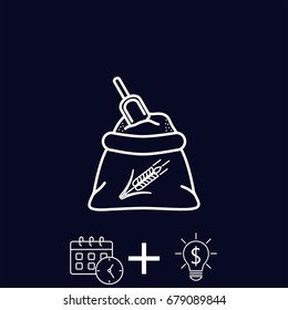 Line icon- flour
