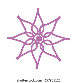 line icon flower cartoon vector