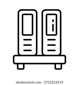 ícone de linha de pastas representando a organização do documento.