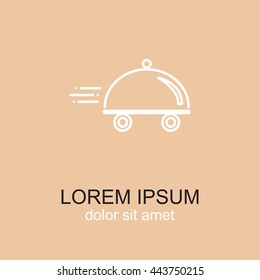 Line icon- food delivery