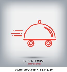 Line icon- food delivery