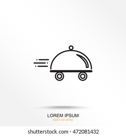 Line icon- food delivery