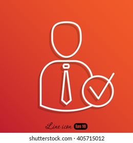 Line icon- friend