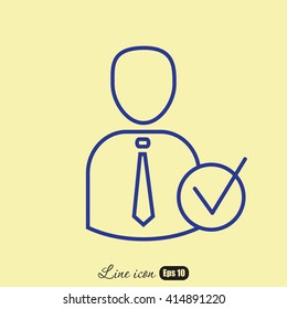 Line icon- friend