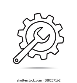 Line icon-   gear