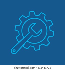 Line icon-   gear