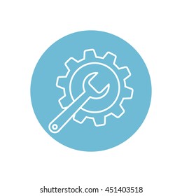 Line icon-   gear