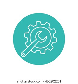 Line icon-   gear