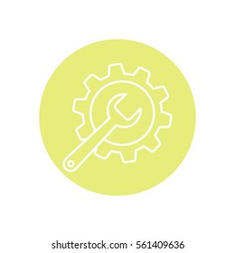 Line icon-   gear