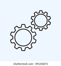 Line icon-  gears