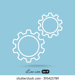 Line icon-  gears