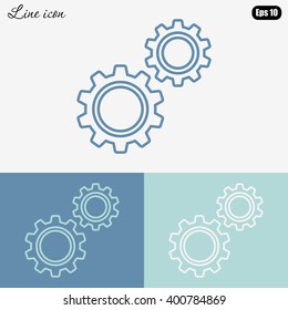 Line icon-  gears