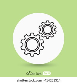 Line icon-  gears
