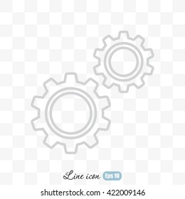 Line icon-  gears