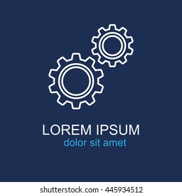 Line icon-  gears