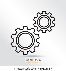 Line icon-  gears
