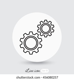 Line icon-  gears