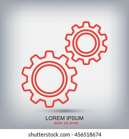Line icon-  gears