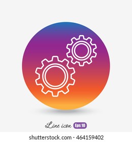 Line icon-  gears