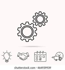 Line icon-  gears