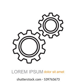 Line icon-  gears