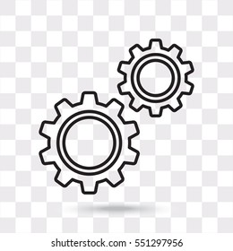 Line Icon-  Gears