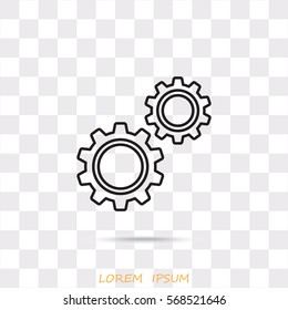 Line icon-  gears