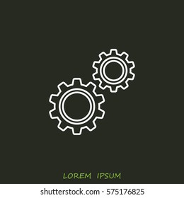 Line icon-  gears
