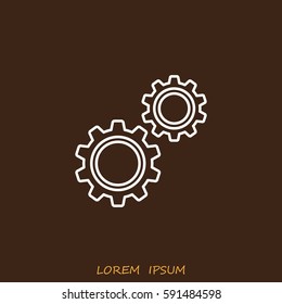 Line icon-  gears