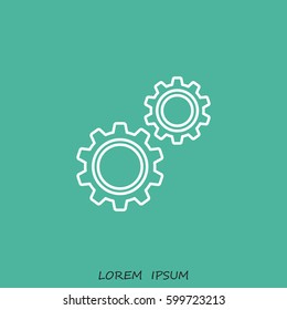 Line icon-  gears
