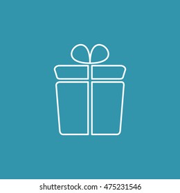 Line icon of Gift Box.