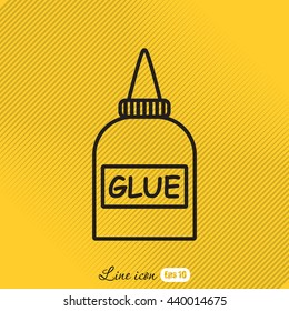 Line icon- glue