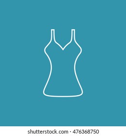 Line Icon of Gown.