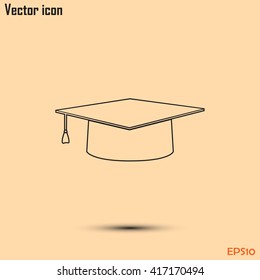 Line icon- Graduation cap