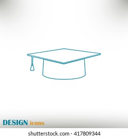 Line icon- Graduation cap