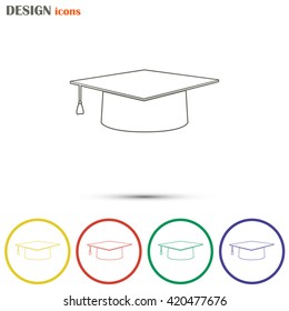 Line icon- Graduation cap