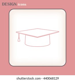 Line icon- Graduation cap
