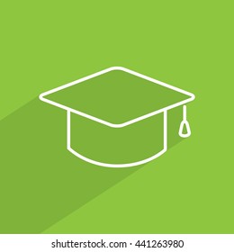 Line icon- graduation cap