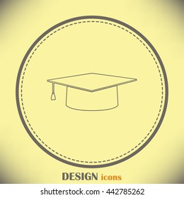 Line icon- Graduation cap