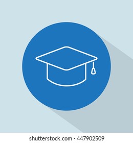 Line icon- graduation cap